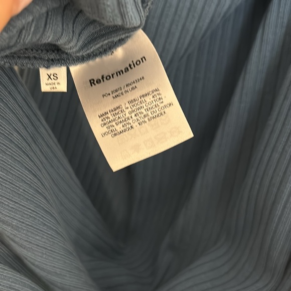 NWOT Reformation Blue Candice Knit Midi Dress - Picture 7 of 7